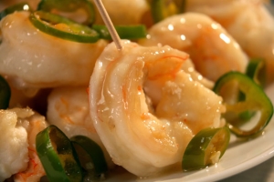 Garlic Prawns Platter